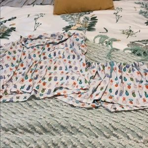 Matching Colorful Pineapple Pajama Set